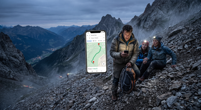 google map erreur randonnée